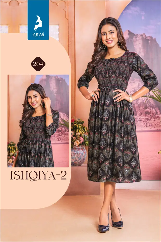 Ishqiya 2 By Kaya Printed Anarkali Kurtis Wholesale Shop In Surat